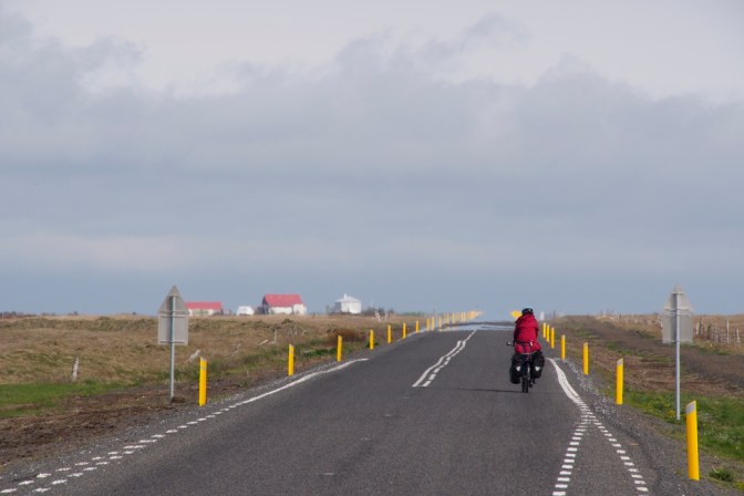 Cycling east from Selvogur
