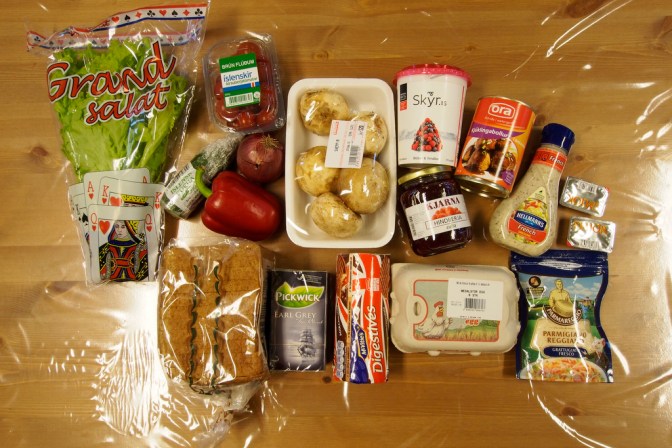 What $46.65 will buy in groceries