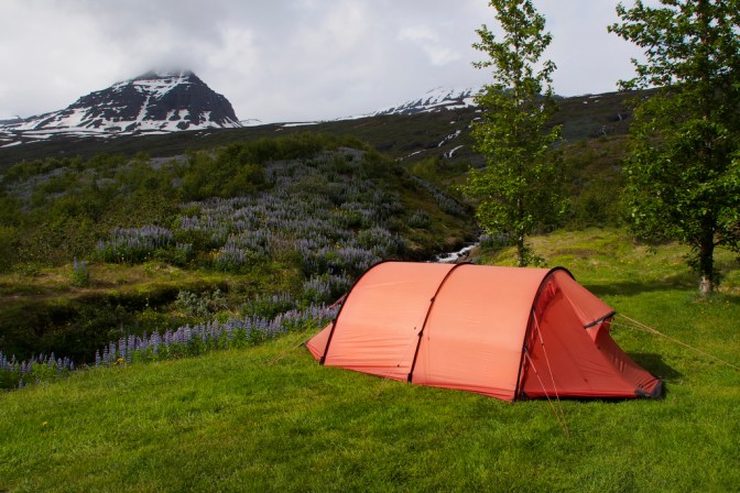 Our campsite in Fáskrudsfjördur