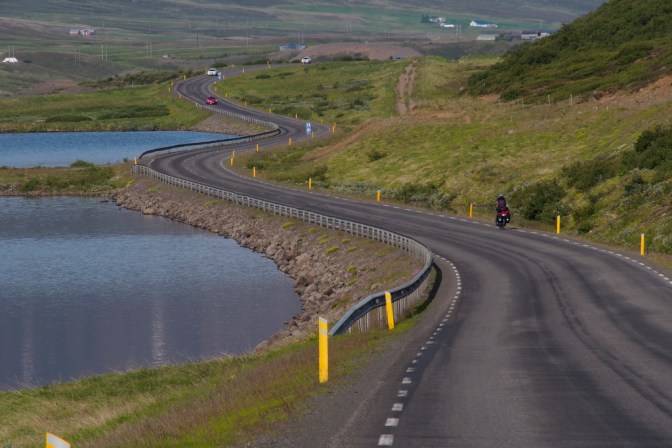 The lovely road from Godafoss towards Akureyri