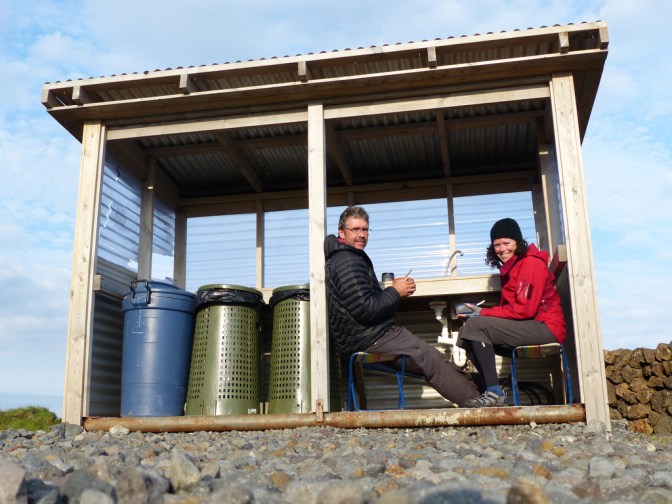 Dinner out of the wind