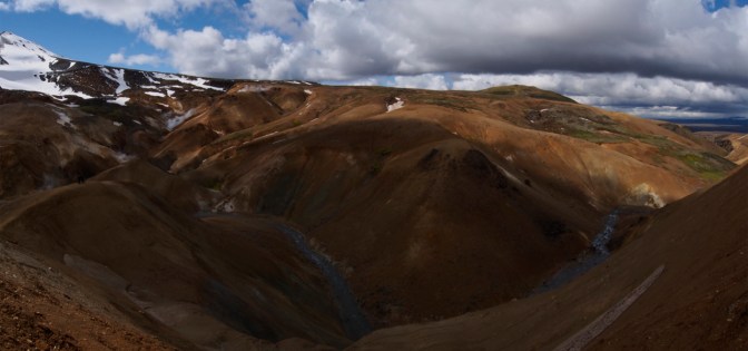 3 exposures put together as a panorama at Kerlingarfjöll
