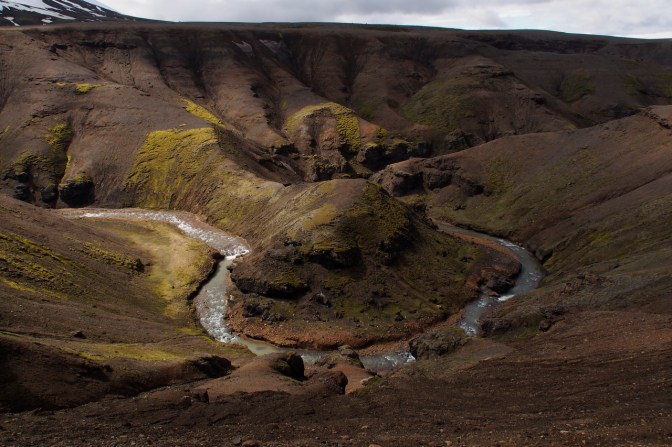 Colourful canyon at Kerlingerfjöll