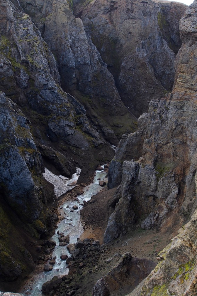 Mordor-like canyon at Kerlingerfjöll