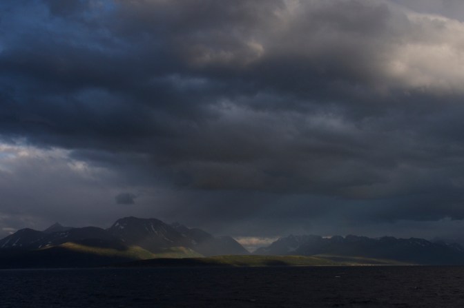 The coastline north of Tromsø.