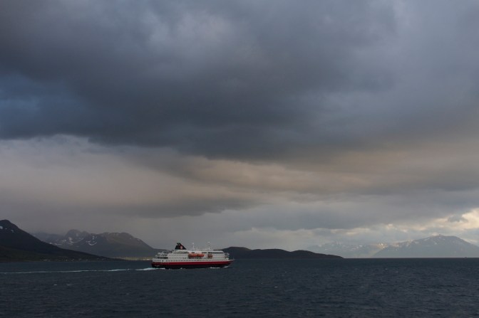 The southbound Hurtigruten ferry.