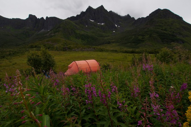 Another 'camp sauvage' near Mefjordvær on Senja Island.