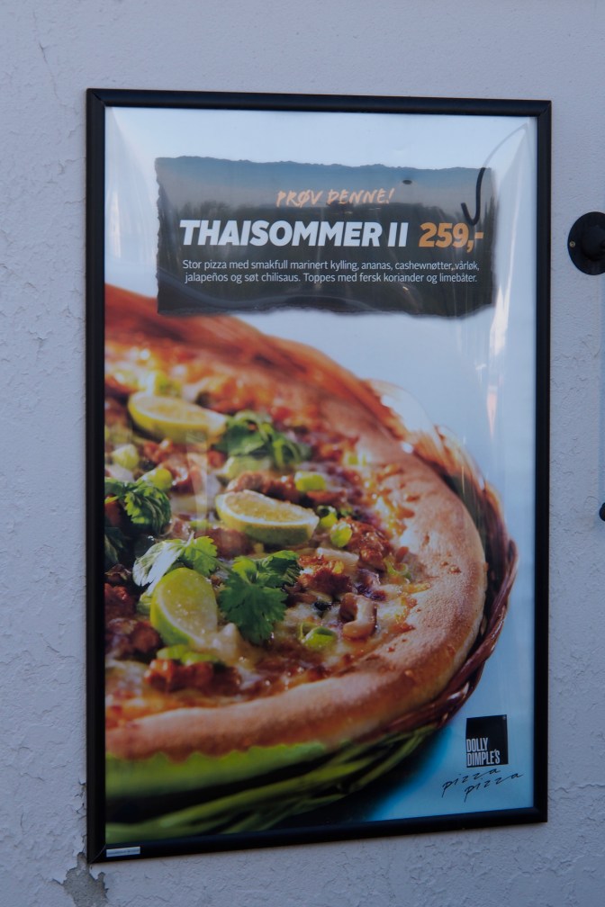 Yes, one pizza for 259 NOK ($46). We did not have one.