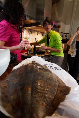 Alba and the flounder.