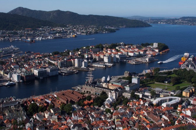 Bergen seen from Fløyen.