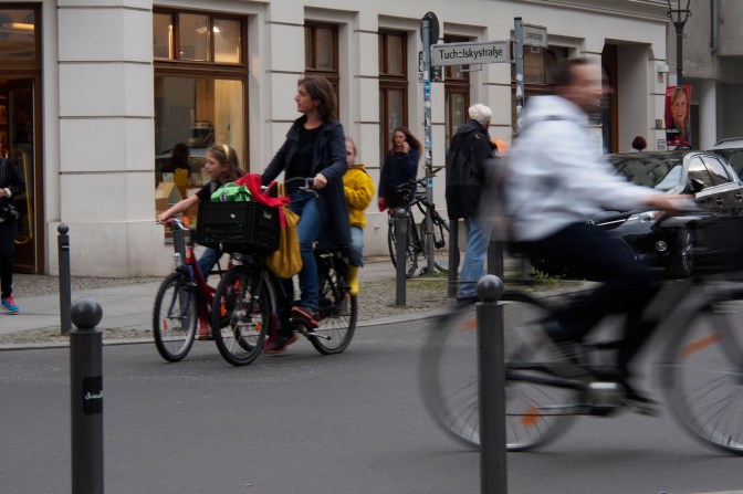 Cyclists in Kreuzberg, Berlin.