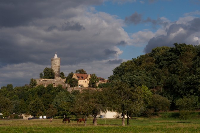 An old castle along the Saale River near Naumburg.