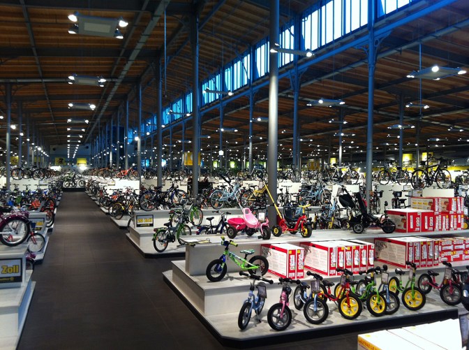 Huge bike store where we bought a few things we needed.