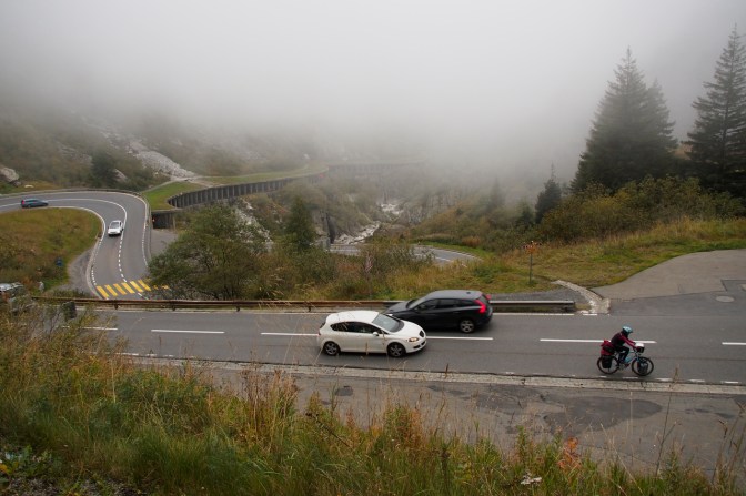 Climbing up to Andermatt.