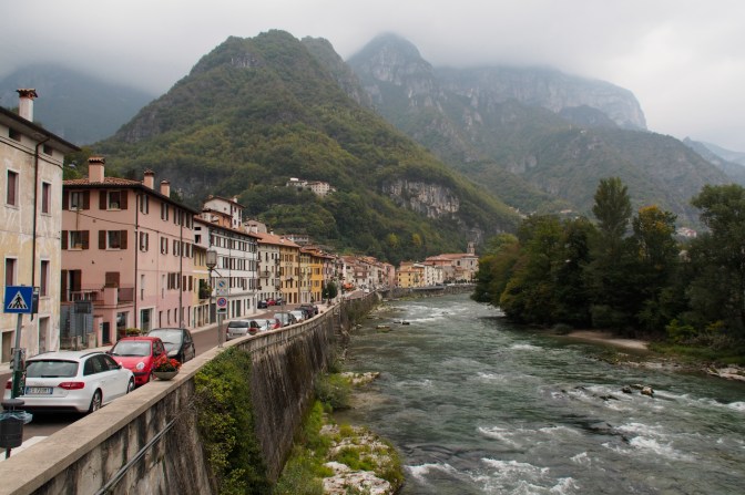 Brenta River in Valstagna.