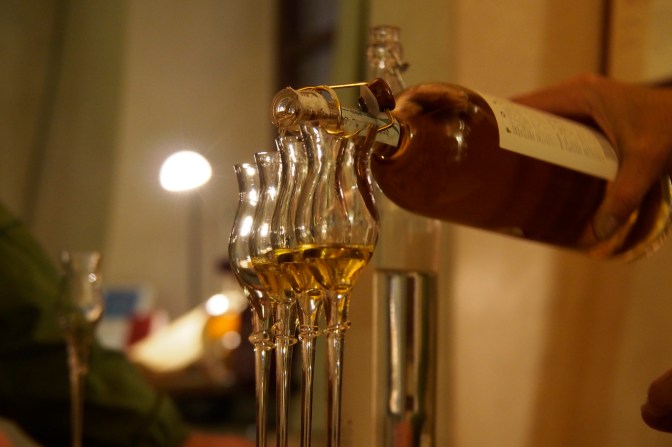 Grappa tasting.