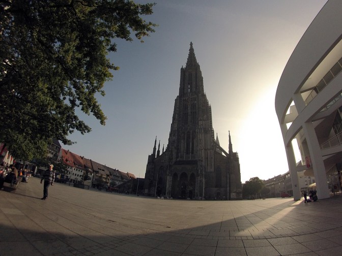 The Ulm Minster, the tallest church in the world at 161.5 metres. http://en.wikipedia.org/wiki/Ulm_Minster