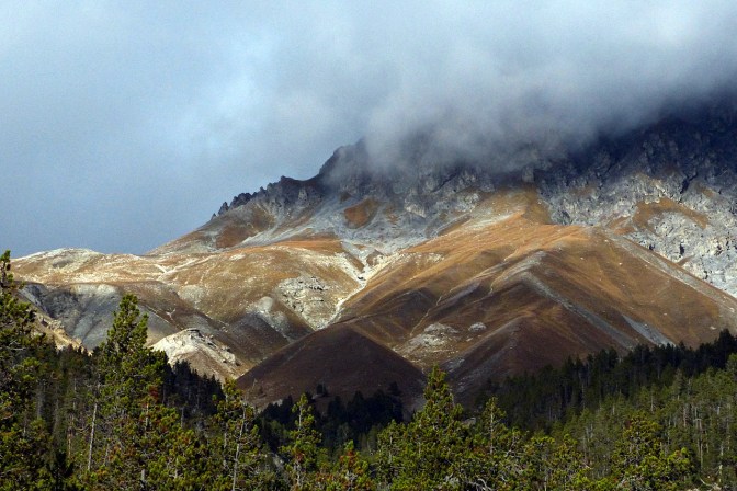 The Alps near Pass dal Fuorn.