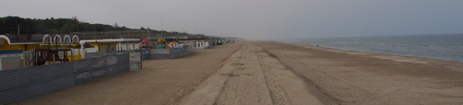 The beach in Lido di Savio.