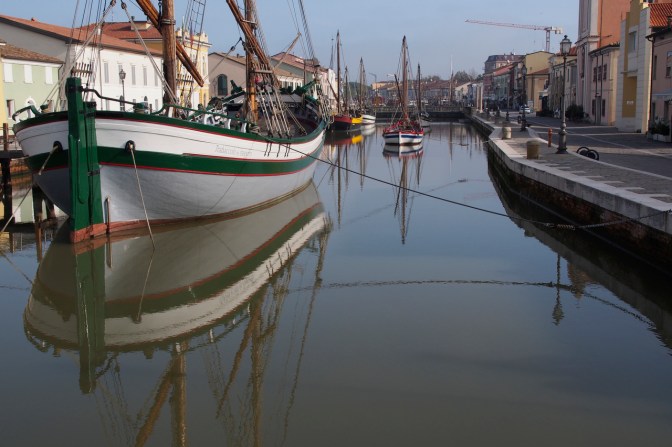 Cesenatico harbour.