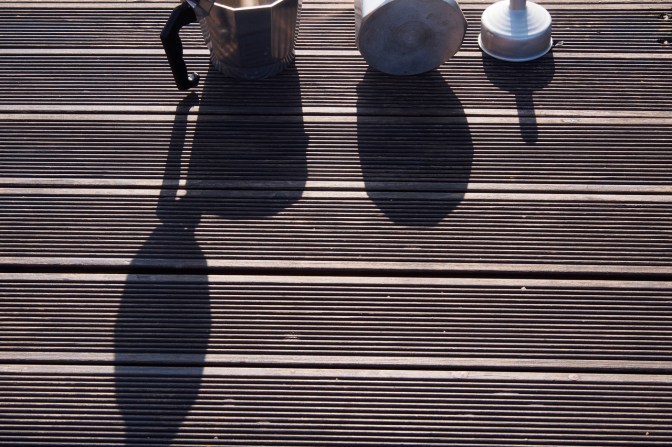 Espresso maker drying.