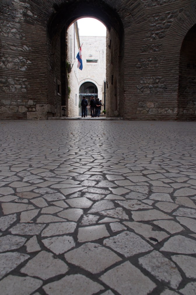 Floor tile in the Diocletian Palace.