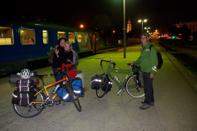 Saying farewell to Ivona and Gary as they take the overnight train to Vienna.