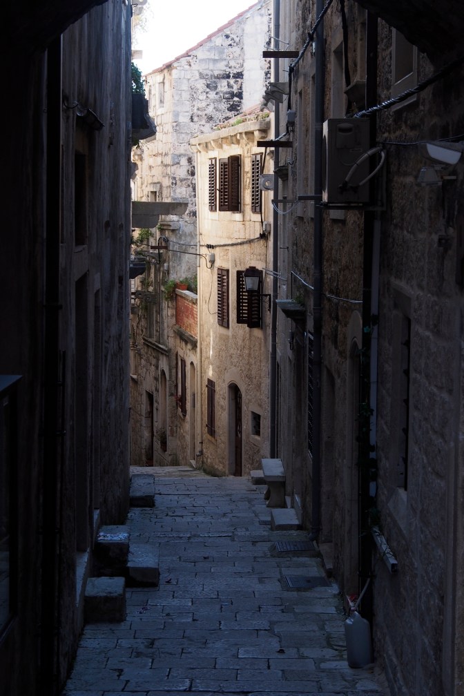 The walled city of Korčula.