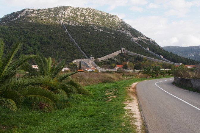 Ston at the south end of the Pelješac Peninsula.