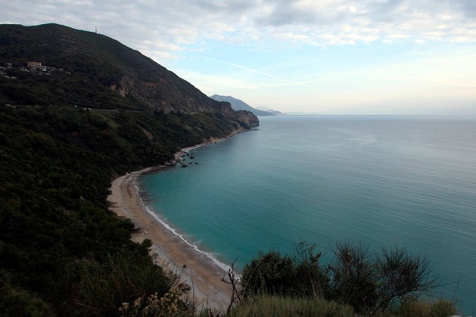 One of the beaches near Budva, Montenegro.