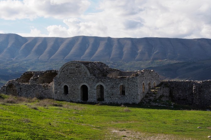 The castle above Berat.