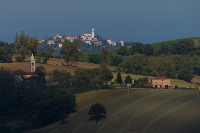 The landscape south of San Marino.