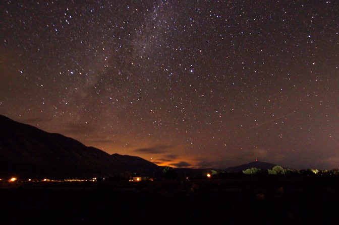 Starry night from the house we camped in.