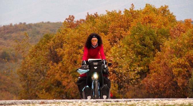 Jan climbing up from Meteorea.