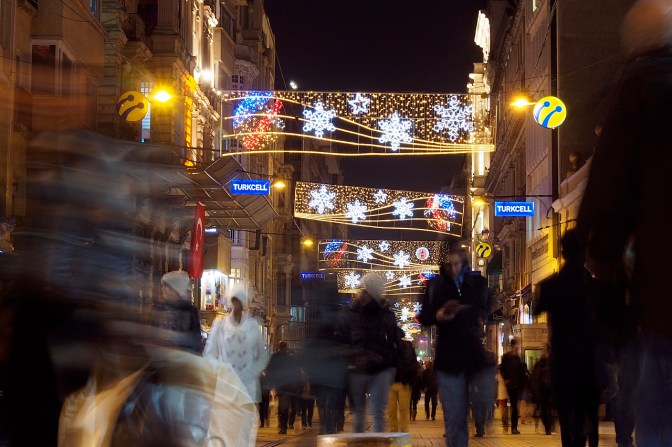 İstiklâl Caddesi, one of the main shopping streets in Istanbul.