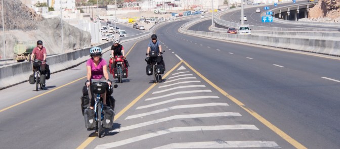 On the road out of Muscat