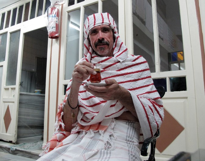 Channelling my inner Sheik Yerbouti in the Kadirga Hamam.