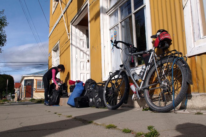 Packing up in Punta Arenas.