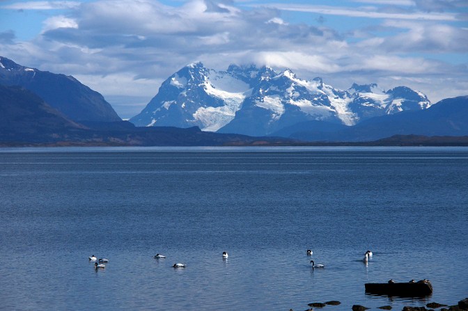 The view from Puerto Natales.