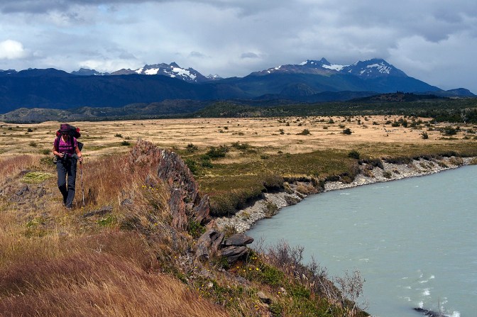 Hiking along the Rio Grey.