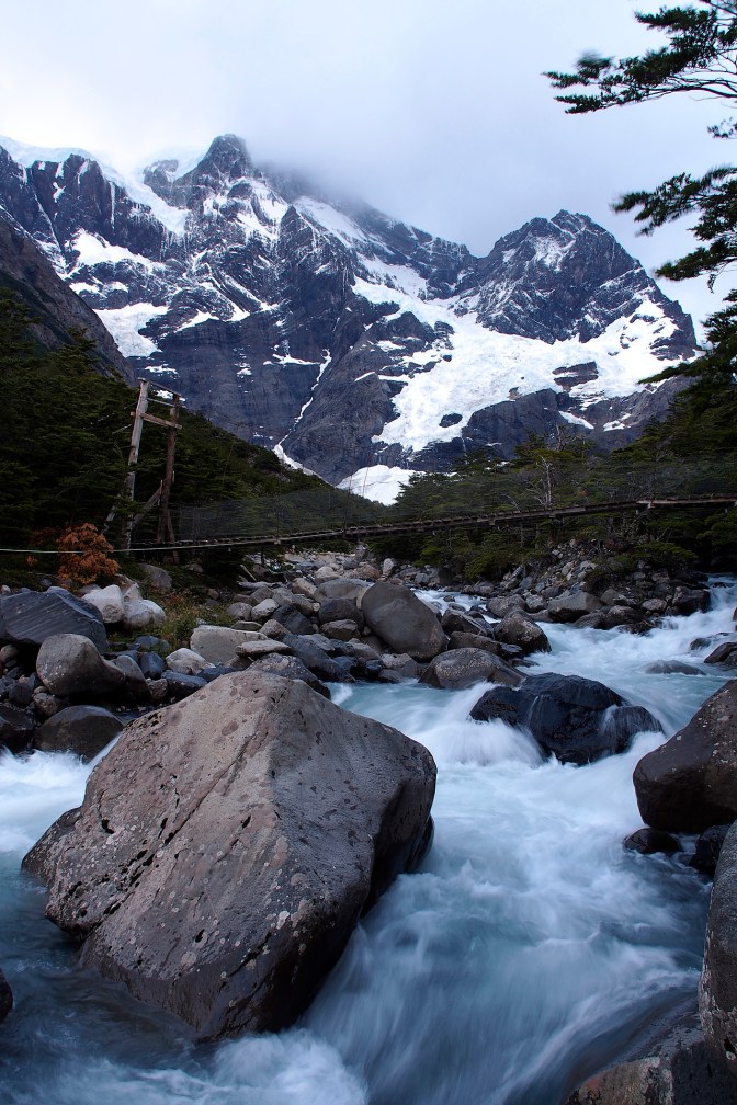 The bridge into Campamento Italiano.