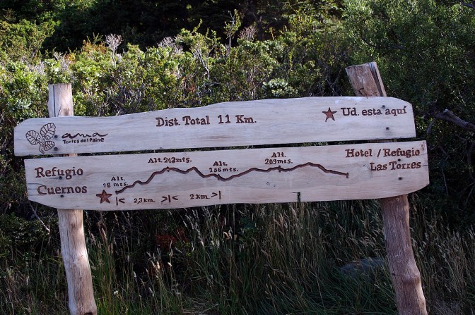 Trail sign.