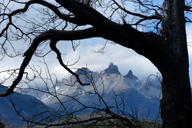 The view from the trail to Campemento Paine Grande.