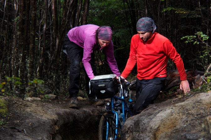 Jan and Brian in the trenches.