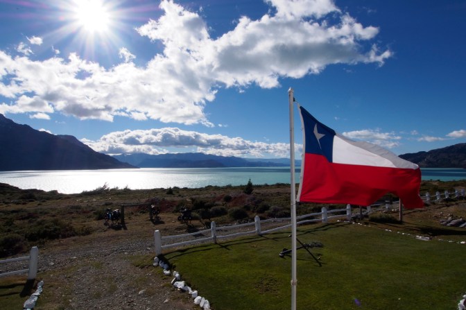 Chilean border post at Lago O'Higgins.