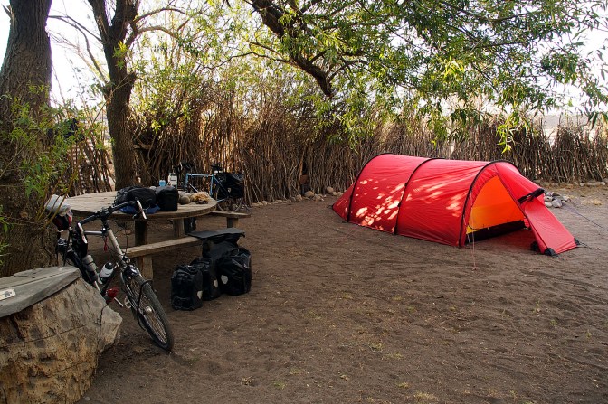 Camping at Hotel La Leona.