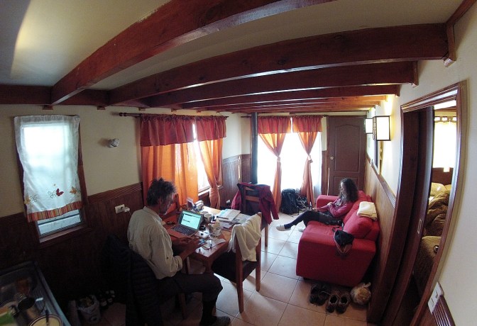 Our little cabaña in Coyhaique.