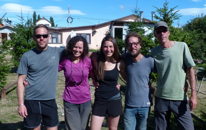 New friends, from left: Henrik, Jan, Laura, Christoph and Paul.