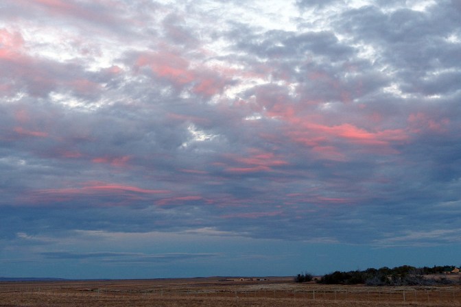 Sunset at Tapi Aike.