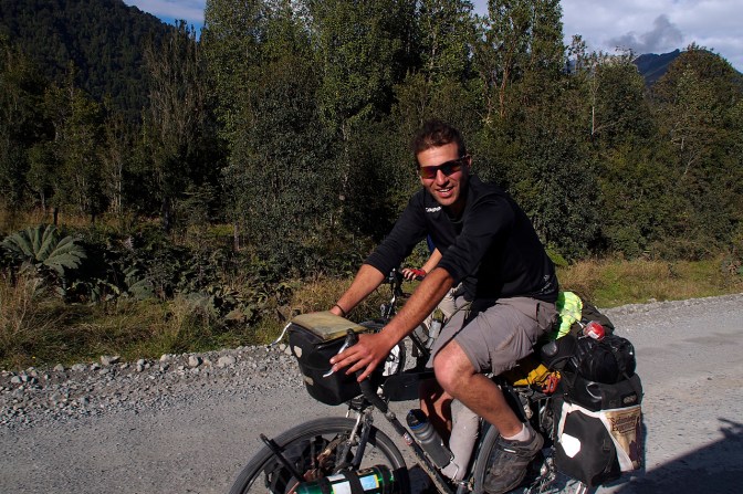 Brian on the road to Puyuhuapi.
